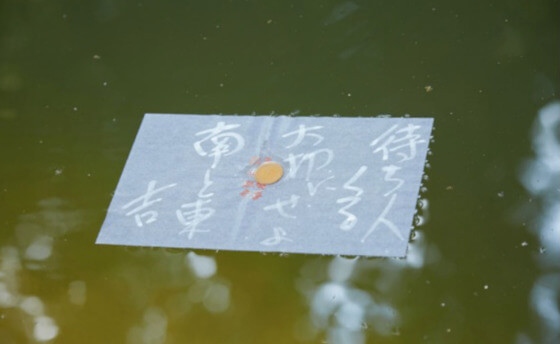 鏡の池　八重垣神社　占い　縁結び