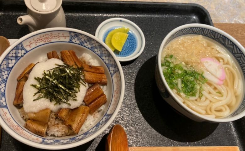 鰻丼とうどん