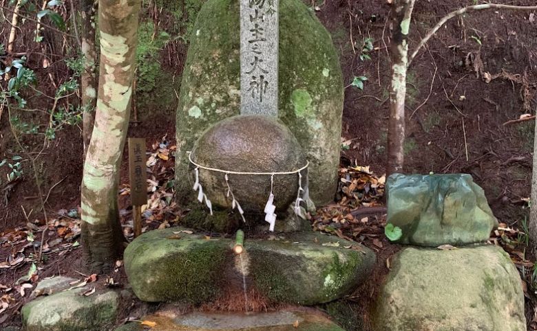 玉作湯神社叶い石