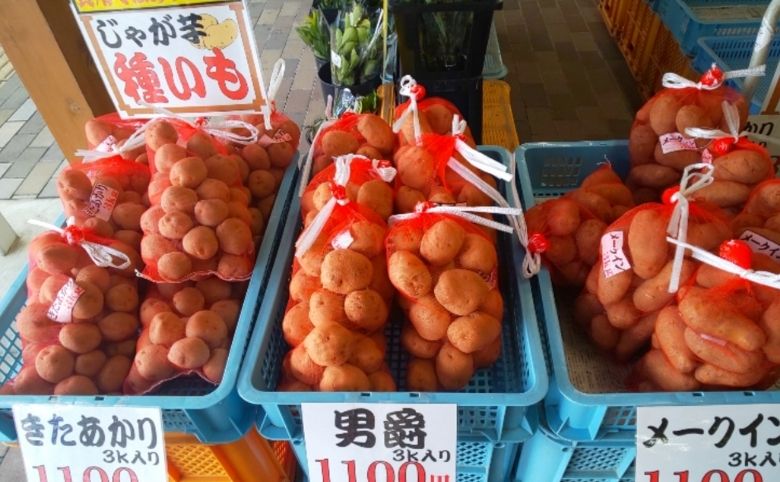 道の駅 瑞穂のジャガイモなど特産品