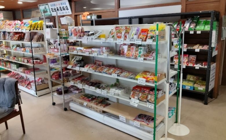 道の駅 匹見峡の食品売り場