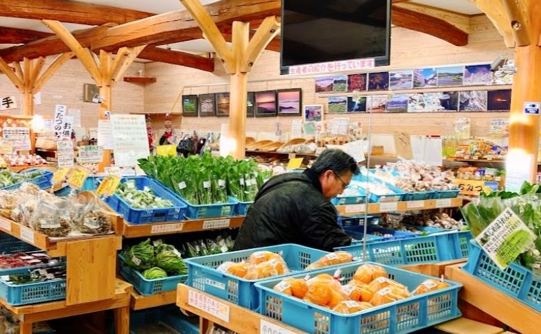 道の駅 瑞穂の物販売り場