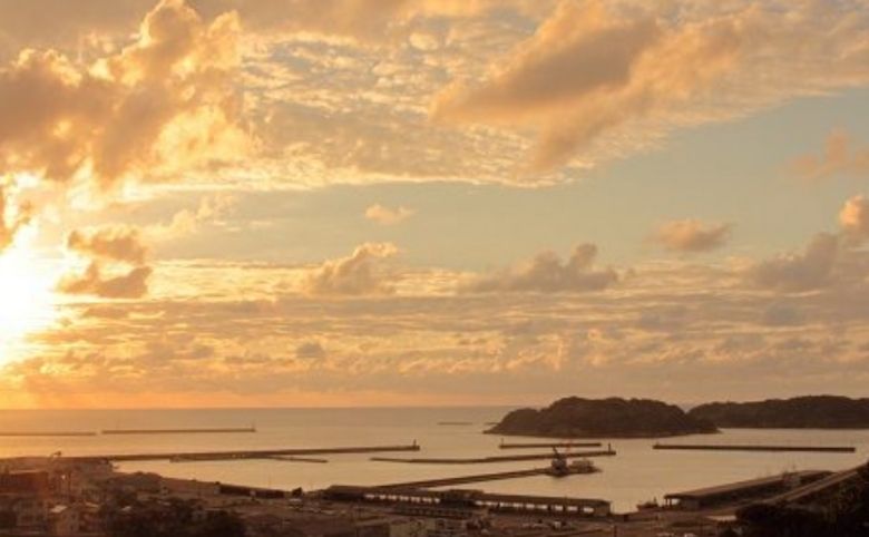 道の駅 ゆうひパーク浜田の夕陽