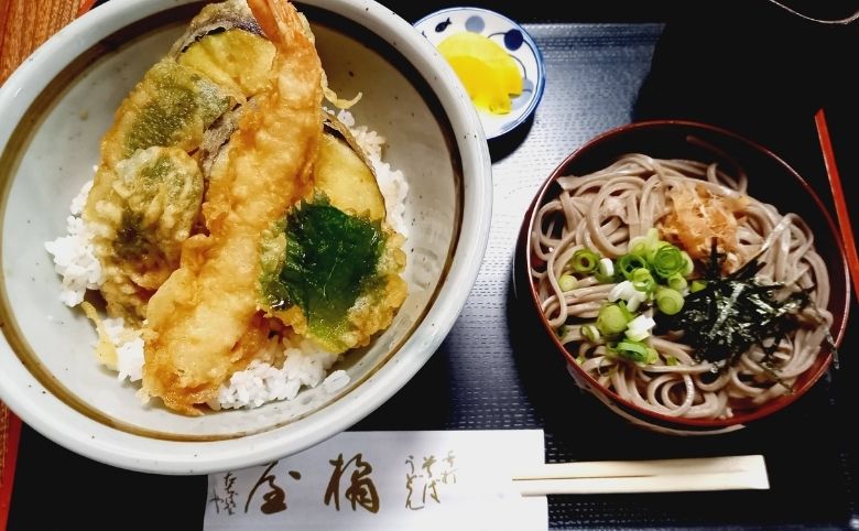橘屋の天丼セット